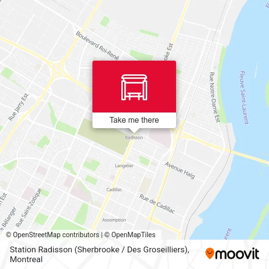 Station Radisson (Sherbrooke / Des Groseilliers) map