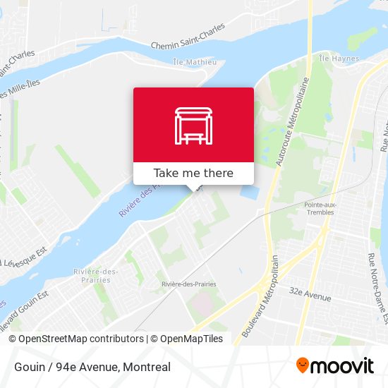 Gouin / 94e Avenue map