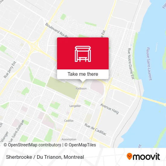Sherbrooke / Du Trianon map