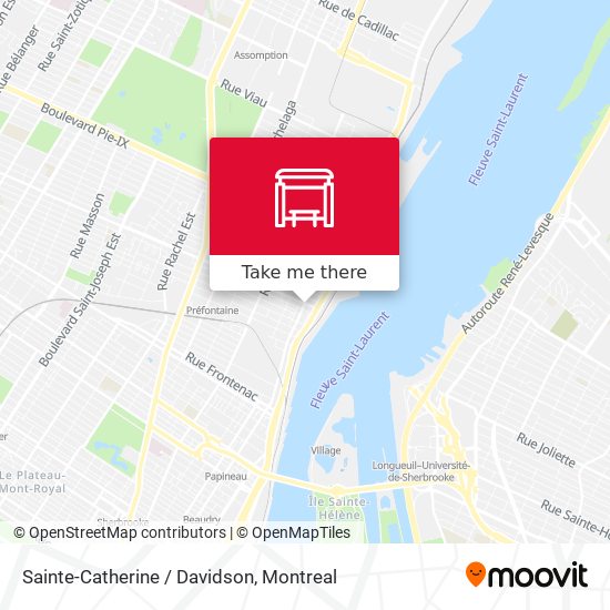 Sainte-Catherine / Davidson map