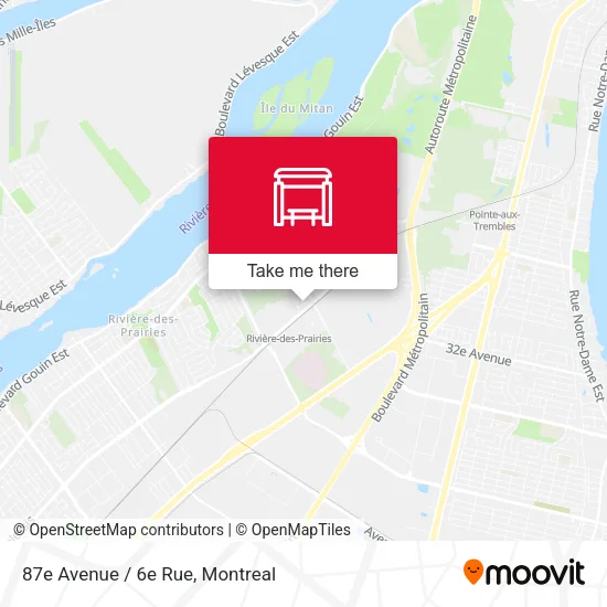 87e Avenue / 6e Rue map