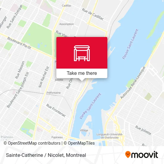 Sainte-Catherine / Nicolet map