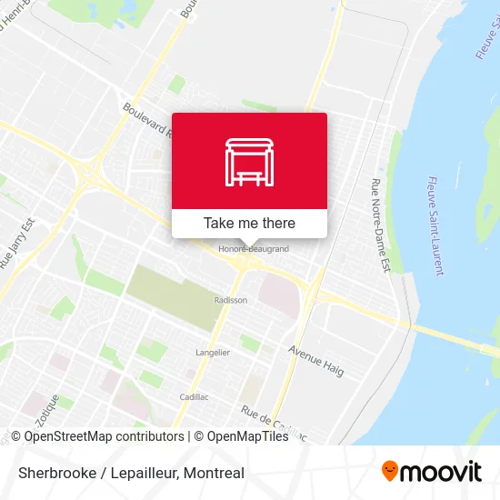 Sherbrooke / Lepailleur map