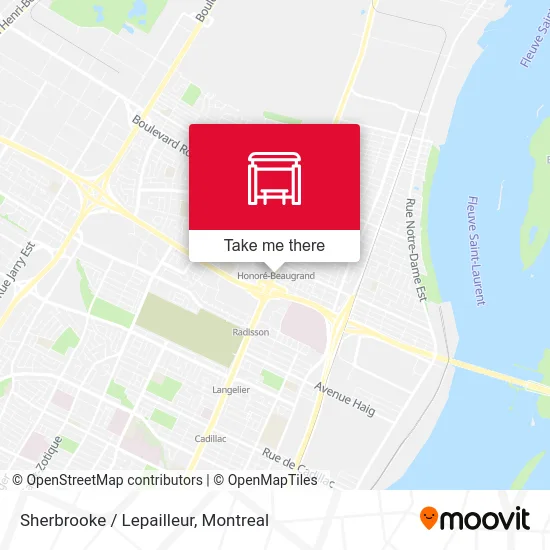 Sherbrooke / Lepailleur map