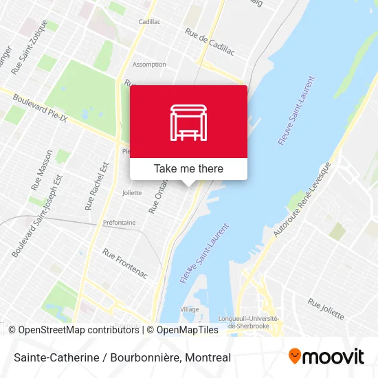 Sainte-Catherine / Bourbonnière map