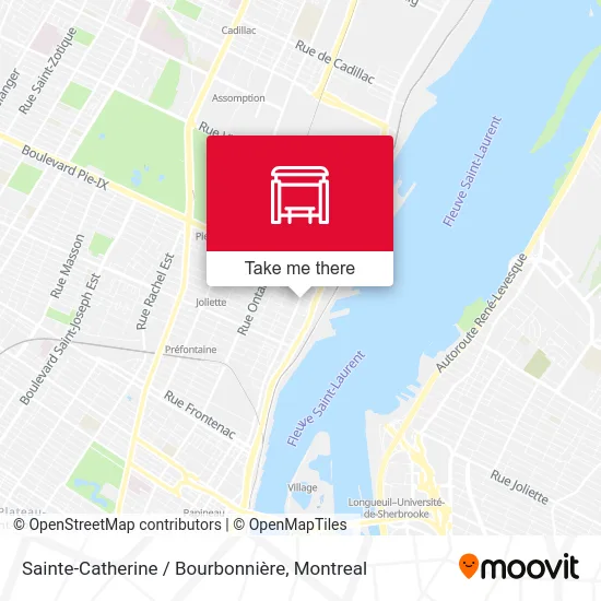 Sainte-Catherine / Bourbonnière map