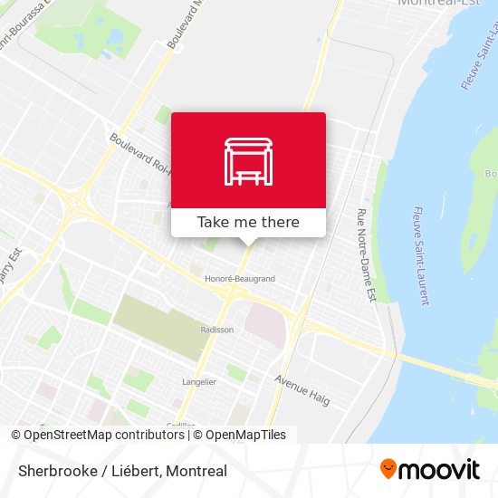 Sherbrooke / Liébert map