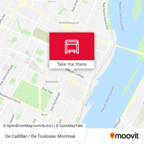 De Cadillac / De Toulouse map