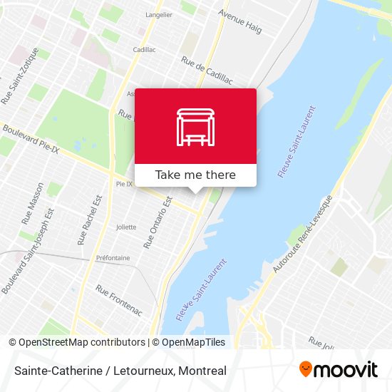 Sainte-Catherine / Letourneux map