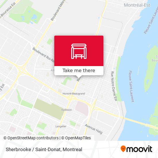 Sherbrooke / Saint-Donat map