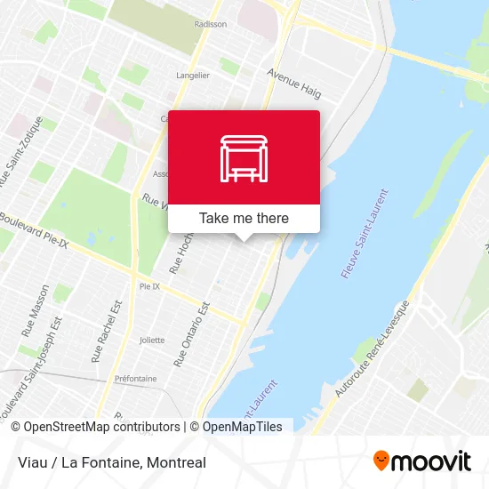 Viau / La Fontaine map