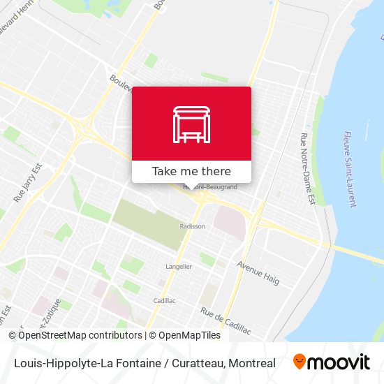 Louis-Hippolyte-La Fontaine / Curatteau map
