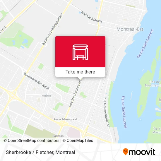 Sherbrooke / Fletcher map