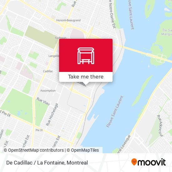De Cadillac / La Fontaine map
