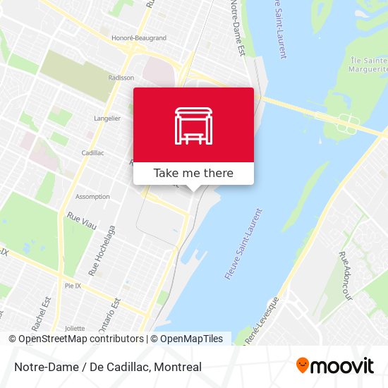 Notre-Dame / De Cadillac map