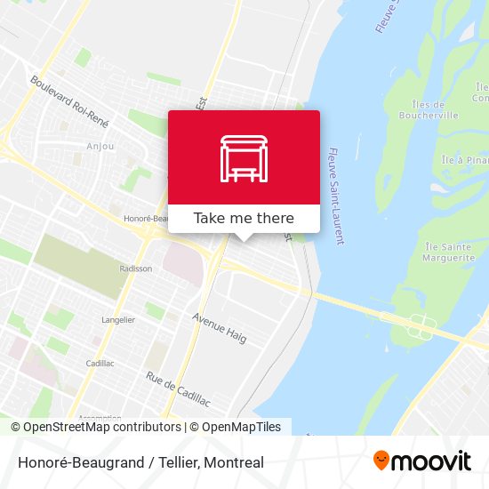 Honoré-Beaugrand / Tellier map