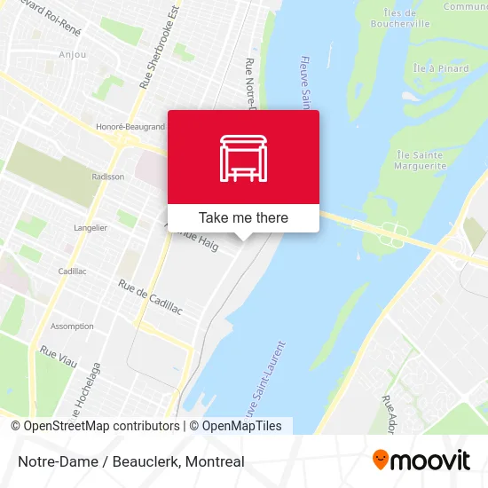 Notre-Dame / Beauclerk map