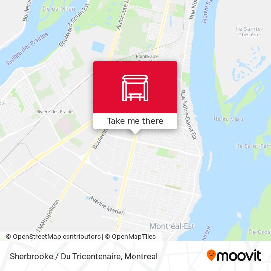 Sherbrooke / Du Tricentenaire map