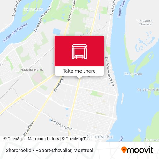 Sherbrooke / Robert-Chevalier map