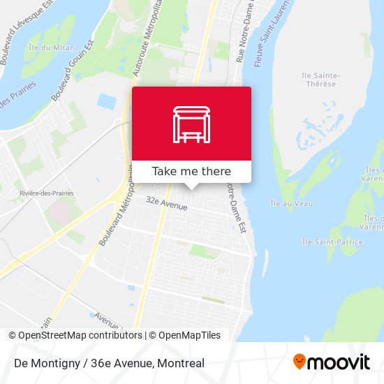 De Montigny / 36e Avenue map