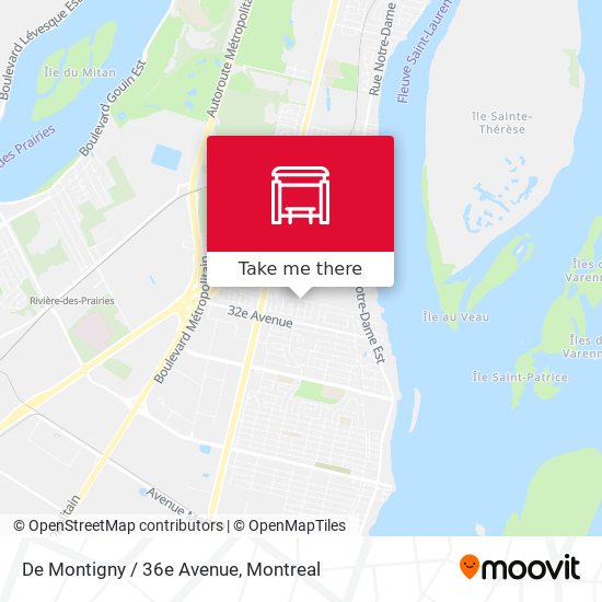 De Montigny / 36e Avenue map