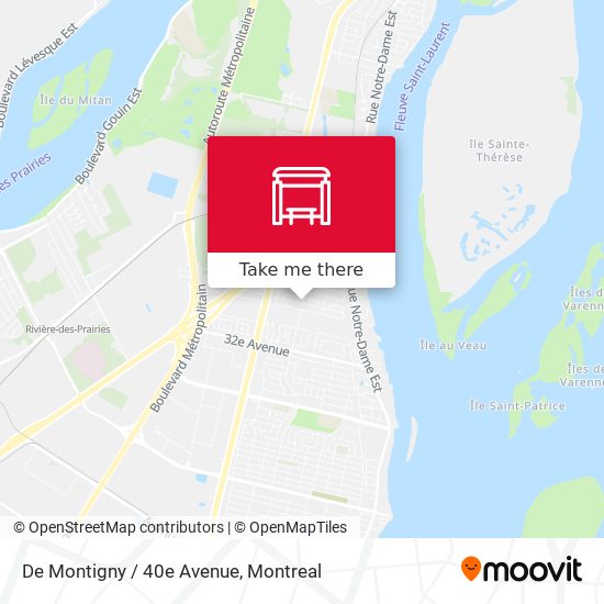 De Montigny / 40e Avenue map