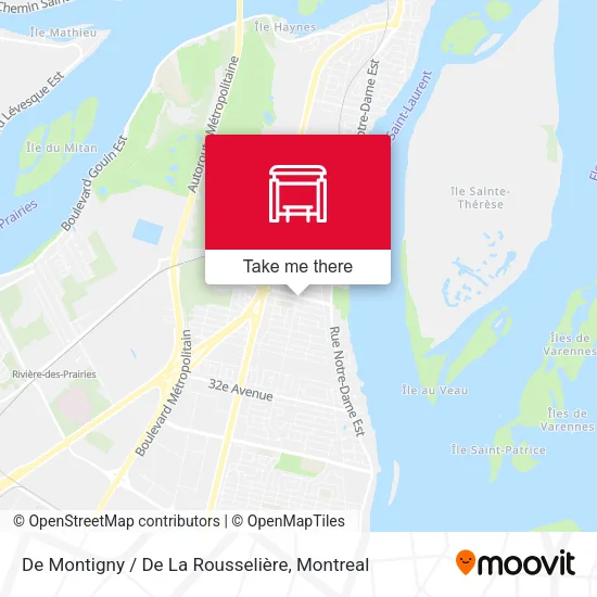 De Montigny / De La Rousselière map