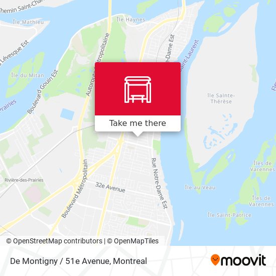 De Montigny / 51e Avenue map