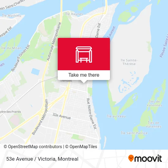 53e Avenue / Victoria map