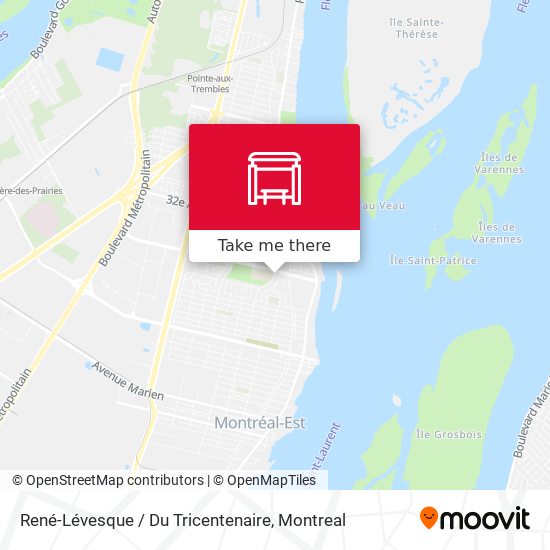 René-Lévesque / Du Tricentenaire map