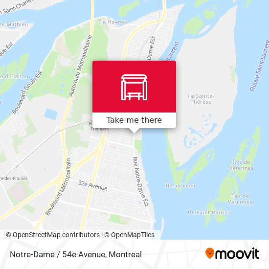 Notre-Dame / 54e Avenue map