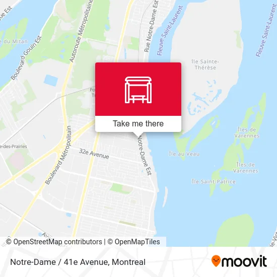 Notre-Dame / 41e Avenue map