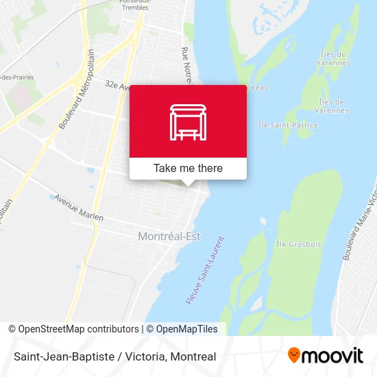 Saint-Jean-Baptiste / Victoria map