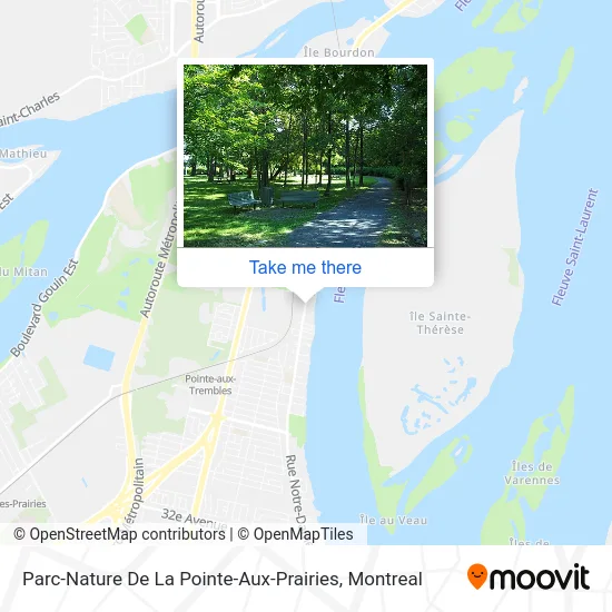 Parc-Nature De La Pointe-Aux-Prairies map