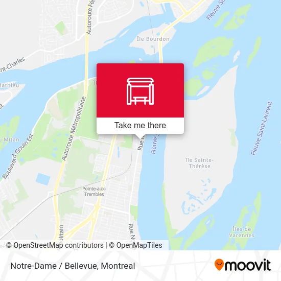 Notre-Dame / Bellevue map