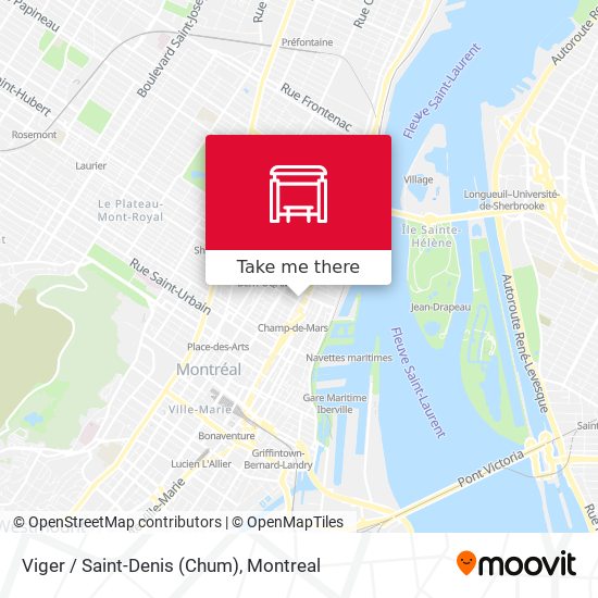 Viger / Saint-Denis (Chum) map