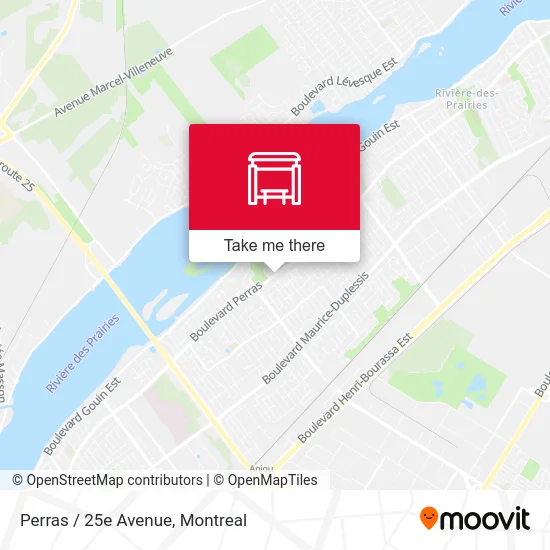 Perras / 25e Avenue map