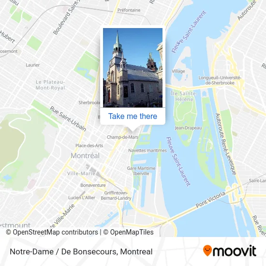 Notre-Dame / De Bonsecours map