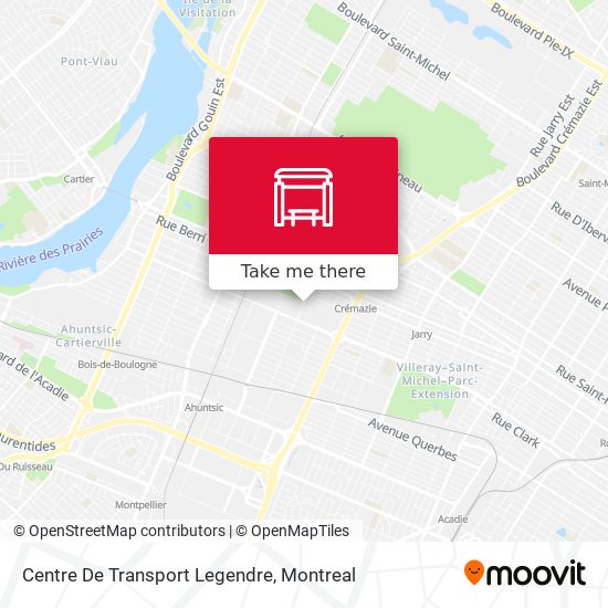 Centre De Transport Legendre map