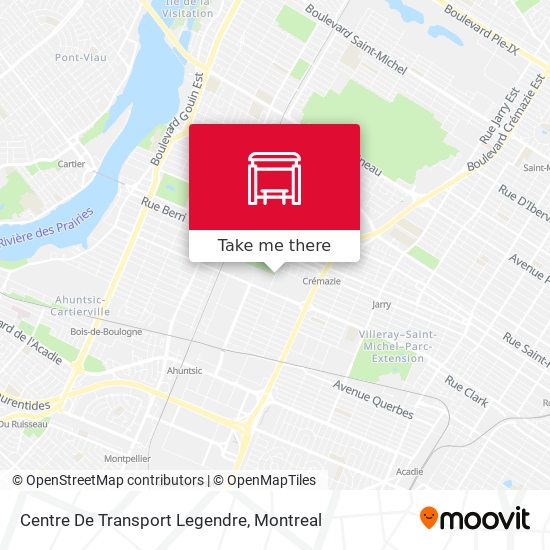 Centre De Transport Legendre map