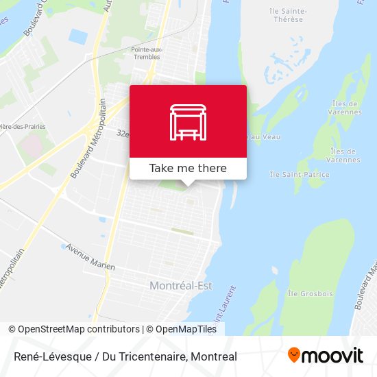 René-Lévesque / Du Tricentenaire map