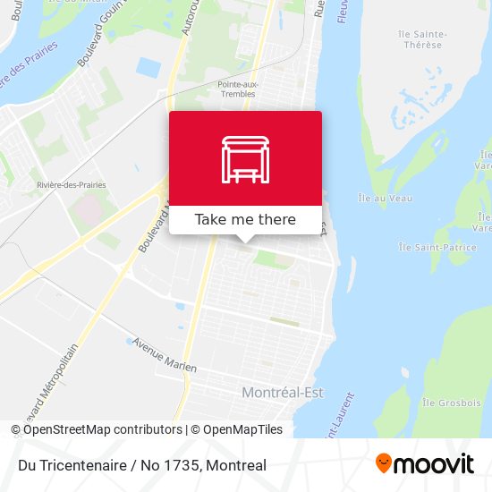 Du Tricentenaire / No 1735 map