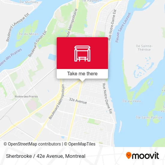 Sherbrooke / 42e Avenue map