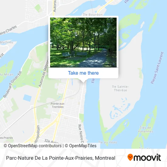 Parc-Nature De La Pointe-Aux-Prairies map