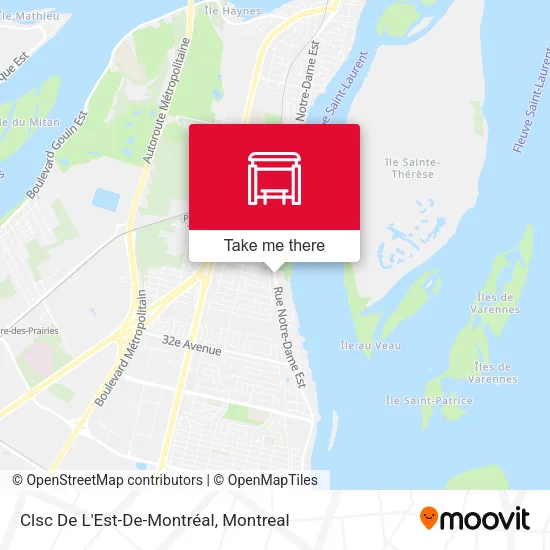 Clsc De L'Est-De-Montréal map
