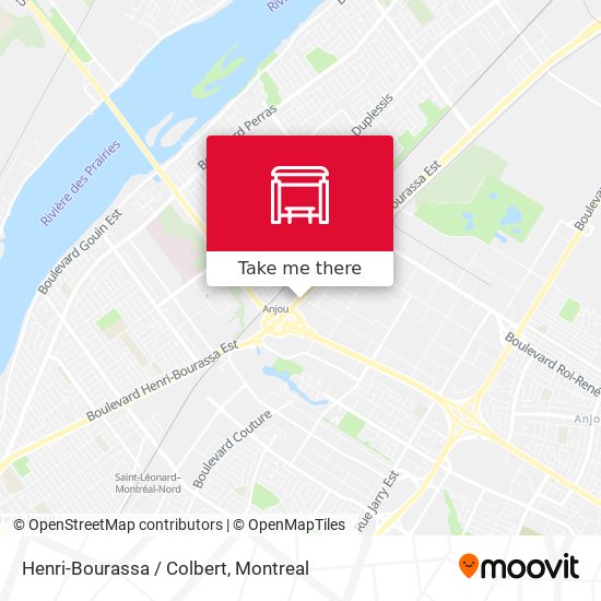 Henri-Bourassa / Colbert map