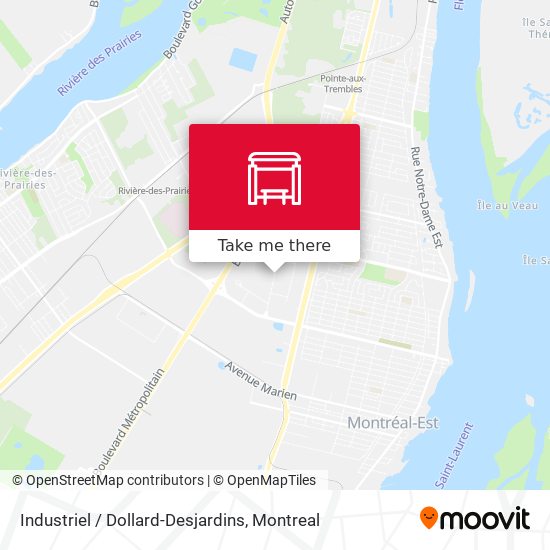 Industriel / Dollard-Desjardins map