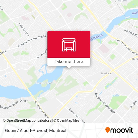 Gouin / Albert-Prévost map