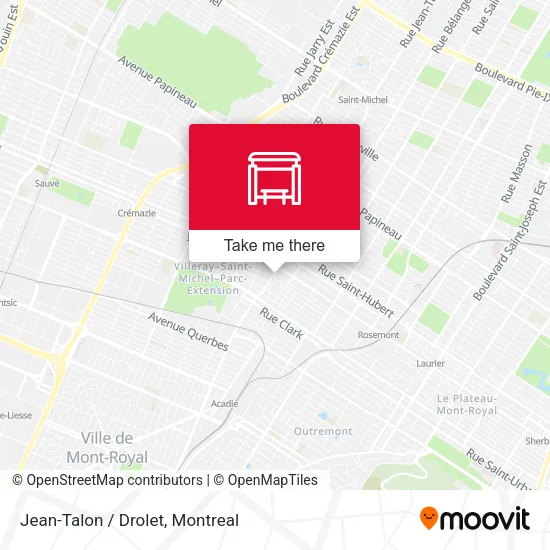 Jean-Talon / Drolet map