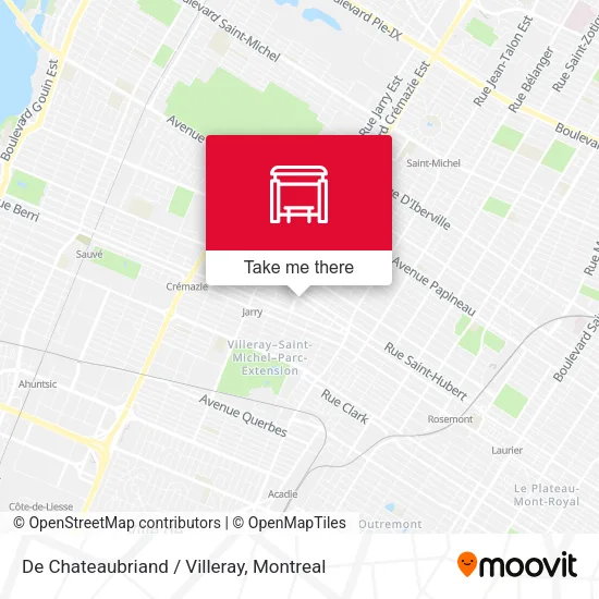 De Chateaubriand / Villeray map
